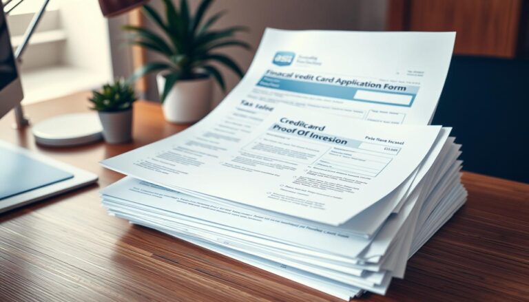 financial documents for credit card application